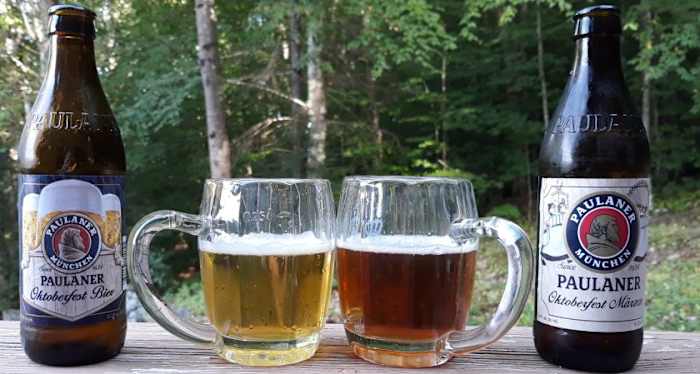 Paulaner has rolled out a nice Oktoberfest combination — the Bier, left, and the Märzen.